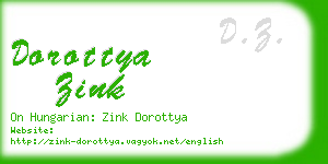 dorottya zink business card